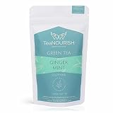 TeaNOURISH Ginger Mint Darjeeling Green Tea | Loose Leaf Tea | Daily Wellness, Soothing & Refreshing