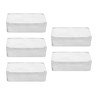 Huusuei Lot de 5 boîtiers de pédales effet guitare pour bricolage 1590B - Les Beatles, Paul McCartney, John Lennon, RIngo Starr, George Harrison