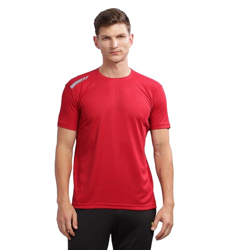 Image of Men's Regular Fit Quick-Dry Active T-Shirt for Gym & Sports - Stylish, Comfortable, and Perfect for Workouts & Everyday Wear