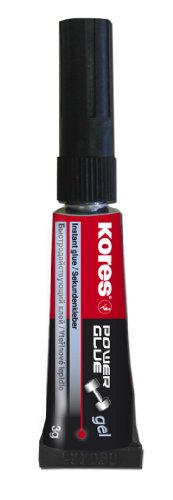 Preisvergleich Produktbild Kores - Sekundenkleber Powerglue, Mehrzweckkleber mit extra starkem Halt für Unterschiedliche Materialien, Sauber, Präzise und Leicht anzuwenden, Einzelpackung Tube à 3g