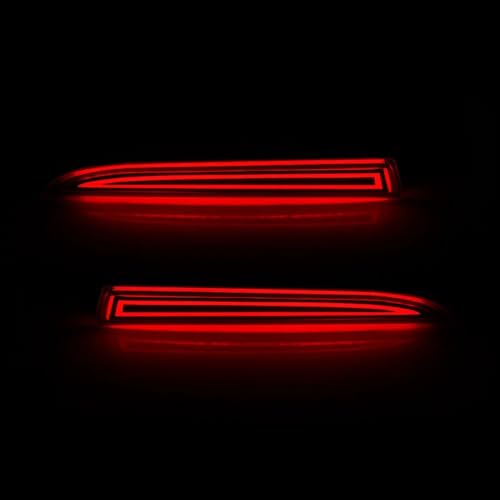 �o���p�[ ���˔� �㕔 Compatible With Cadillac For XT5 2016 2017 2018 2019 2020 2021 2022 2023 2024 ���A���E�o���p�[���t���N�^�[���C�g �u���[�L�x���� �Ή�(B)
