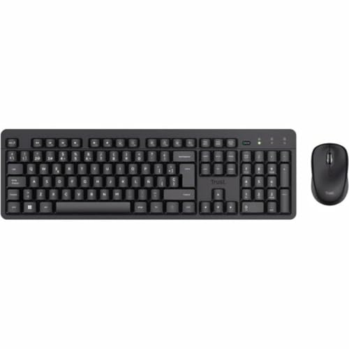 Trust Ymo II - Set tastiera e mouse spagnolo QWERTY senza fili
