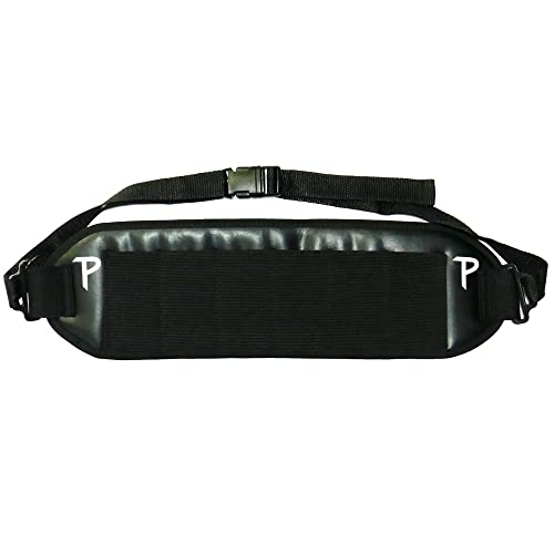Perri's Leathers Ltd. - Leather Harmonica Belt - 6 Pockets - Adjustable Harmonica Holder - Ideal for All Levels - Black (HP-7296)