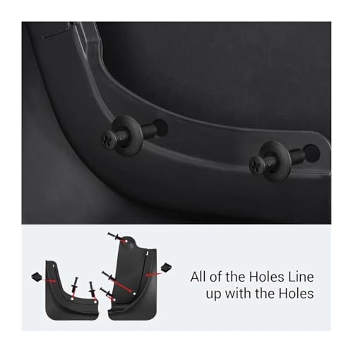 Evita salpicaduras con estos guardabarros para Tesla Model Y y Model 3 hechos de material PP resistente 7