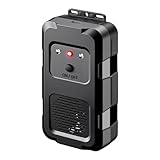 Wiltec Marderschreck mit Ultraschall und LED-Blitz für 20 m², batteriebetriebene Marderabwehr für Auto, Haus und Garten mit automatischer EIN- und Ausschaltfunktion