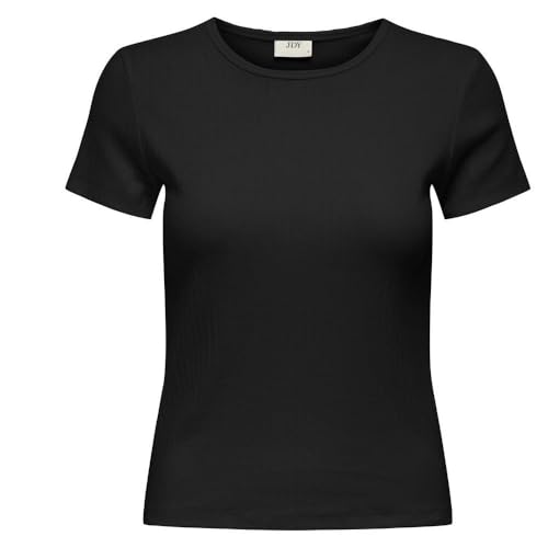 JDY Vaya Damen-T-Shirt Schwarz Schwarz Small