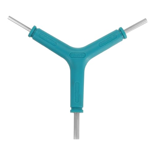 HARFINGTON Y-Shaped 3 Way Bike Hex Wrench 3/4/5mm Y-Type Internal Hexagon Wrench Kit All-In-One Multi Portable Biking Torque Spanner for Bicycle Cycling Repair Hardware Tools, Blue