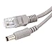 Zhangpu RJ45+DC Ethernet CCTV-Kabel 10 M 100 Mbit/s für IP-Kameras NVR-System Cat 5 Stromverlängerung Männlich Weiblich Schwarz (15M)