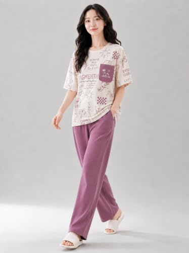 TAGAS Women’s Printed Night Suit Set ONION - Image 4