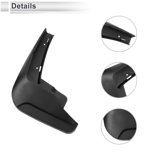 Image of X AUTOHAUX 1set Front and Rear Mud Flaps Splash Guards Mud Guards for Audi E-tron 2019-2022 W /Mount Accessories