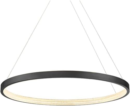 Lustre rond moderne à LED pour salle à manger et salon