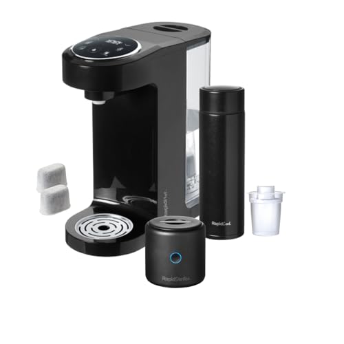 Nuby Rapid Formula Making Kit – Includes RapidCool, RapidSterilise & RapidHot - Instant Boiling Water | UV Steriliser | Portable Bottle Making Kit (Black)