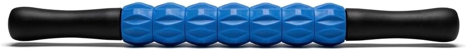 Muscle Massage Roller Stick, 17 Inch, Blue and Black | For Back, For Legs, For Neck, Recovery