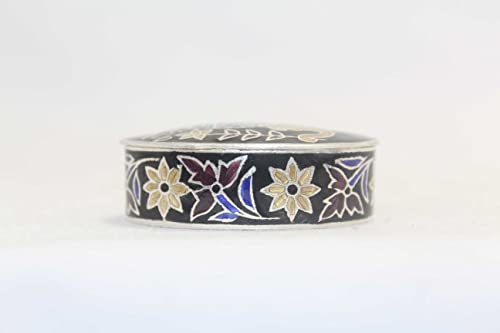 Boîte à bijoux éléphant cloisonné argent 925 Rajasthan Gems B328