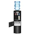 3 in 1 Water Dispenser with Built-in Ice Maker, Top Loading Water Cooler Dispenser for 3-5 Gallon Bottle with a Scoop, 3 Temps, Child Safety Lock, ETL Listed, Black