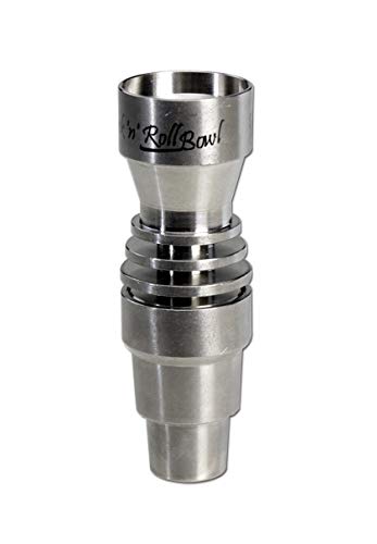 Black Leaf Bong-Zubehör: Wasserpfeifen-Kopf, Metall-Kopf, Steckkopf | 71 mm | TITAN | Universal NS 14 (14,5 mm) und NS… – Bild 4