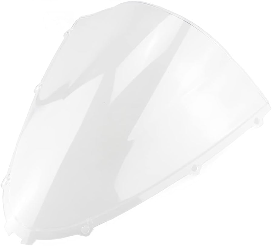 ABS Plastic Injection Windscreen Windshield Wind Deflectors Compatible for Kawasaki Ninja ZX14R 2006-2016 07 08 09 10 11 12 13 14 15 (Clear)