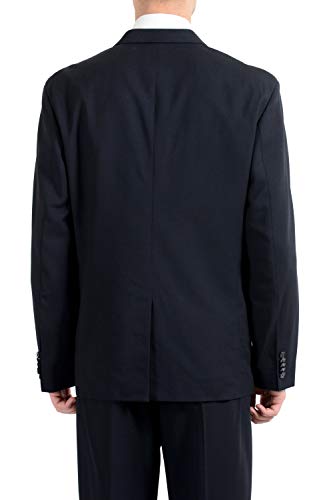 Hugo Boss "Ulan/Fabo182 Men's Oversize Fit Wool Blue Double Breasted Suit Us 40R It 50R #TOP4