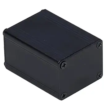 Ubervia Junction Case, Aluminium Electric Box Black Wide Utility Signal Shielding Waterproof for DIY