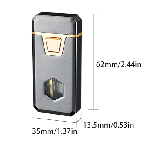 Encendedor recargable de doble llama ideal como regalo para hombres 7