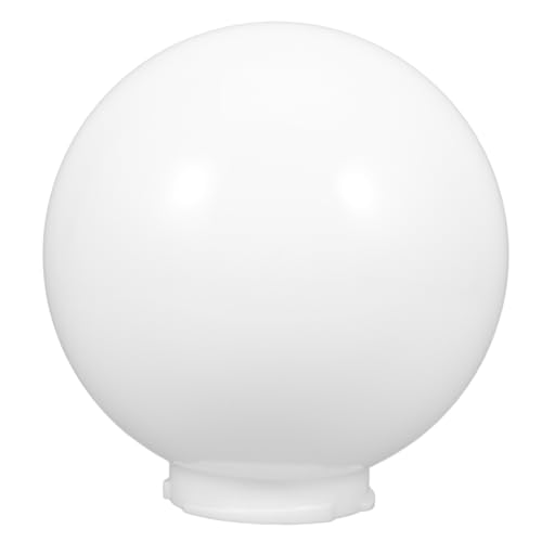 Alipis Globo di Ricambio per Lampione in Acrilico Bianco Copertura per Globi di Luce Rotondi con Apertura Senza Collo Paralume per Lampioni Esterni per Apparecchi a Parete a Soffitto