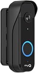 Support pour sonnettes de porte myQ Caméra vidéo à sonnette de porte, angle réglable de vue gauche/droite(40 à 140), Support de montage résistant aux intempéries, Capteur de mouvement antiblocage, Compatible avec les maisons, Appartements, Dorm-Noir
