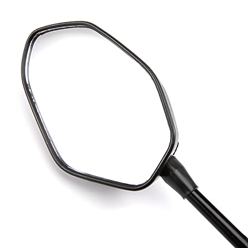 Motorcycle Rear View Mirror With 7/8'' Handlebar Mount Holder Clamp, Universal Side Mirror 10Mm Compatible With Atv Scooter Dirt Bike Cruiser (Black) #TOP6