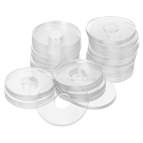 VILLFUL 50 Piezas Arandelas Transparente De Arandelas Redondas Junta De Tornillo De Repuesto Para Tornillo Suministro De Manija De Ducha