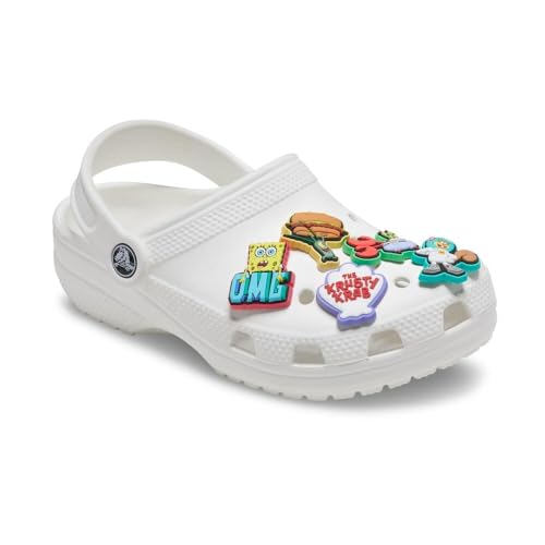Image of Crocs Unisex's Jibbitz Shoe Nickelodeon Spongebob Multi Pack, Charms Characters, 5 Pack