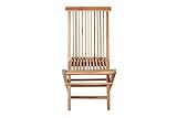 Teak Klappstuhl Menorca, Teakholz geschliffen, naturbelassen strapazierfähig - 2