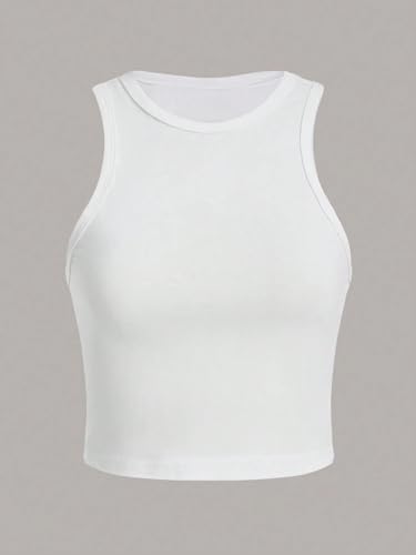 Image of Toochki Tops for Women Crop Top for Women's Tank Activewear Tee Sports Casual Work Out Wear Round Neck Cotton Camisole Pack of 2
