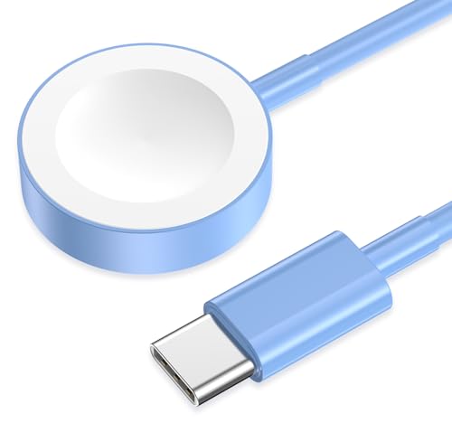 Image of 2026 Upgraded USB C for Apple Watch Charger Magnetic Fast Charging Cable Portable Wireless Charging Compatible with iWatch Series 11 /10 /9 /8 /7 /6 /5 /4 /3 /2-Blue