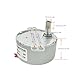 CHANCS Synchronmotor Micro Motor TYD-50 12V AC 5-6RPM Drahtwelle 19mm Festdrehung CW Elektrischer Getriebemotor für Marionetten
