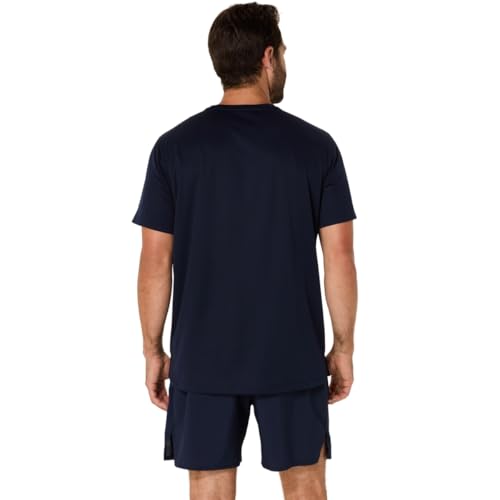 ASICS Men's SILVER Short Sleeve TOP Running Apparel2