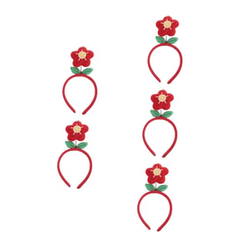 Bandeau cheveux rouge créatif : sublimez votre coiffure avec ce lot fleuri