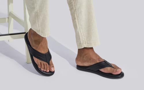 Image of Neeman's Indo-Western Casual Flip Flops for Men | Lightweight, Durable and Flexible | PU Thong Strap & TPR Out sole