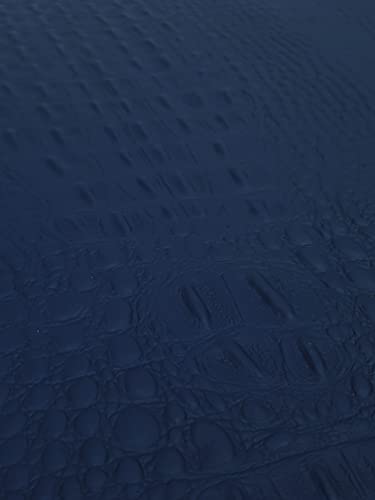 Luxurious Matte Navy Alligator Faux Leather Vinyl Fabric for Upholstery Projects – 54" Wide, Sold by the Yard 5 Luxurious Matte Navy Alligator Faux Leather Vinyl Fabric for Upholstery Projects – 54" Wide, Sold by the Yard - Image 4