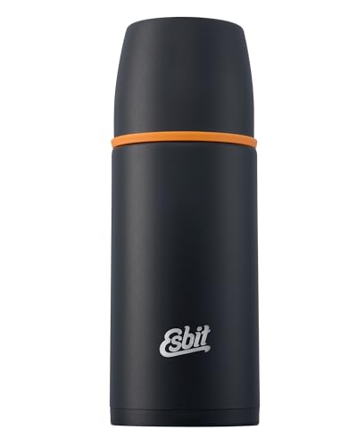 Esbit Classic Isolierflasche 500ml - Thermoskanne für warm & kalt - Thermosflasche mit 2 Bechern - Trinkflasche Edelstahl - Auslaufsicher - Schwarz Esbit Classic Isolierflasche 500ml - Thermoskanne für warm & kalt - Thermosflasche mit 2 Bechern - Trinkflasche Edelstahl - Auslaufsicher - Schwarz