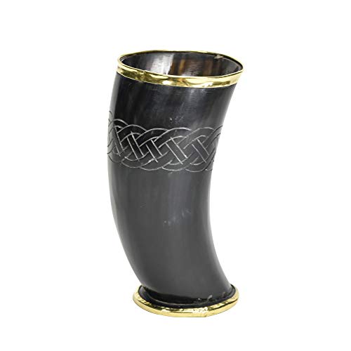 Armory Replicas™ - Ceremonial Viking Mead Beer Ale Beverage Drinking Horn Cup Canvas Bag Included