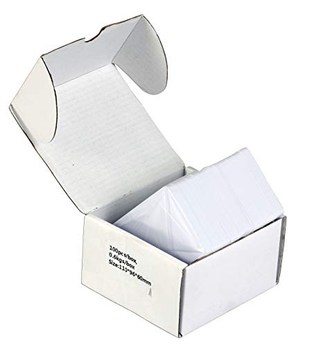 COLIBYOU PVC Cards (100 Pack) - 30 Mil - PVC ID Cards, Best Quality, Enhanced Ink Receptive Coating - Waterproof, Double Sided, Edge to Edge Printing.