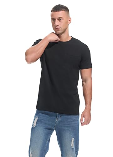 Pocket Tee Men - Premium Cotton T-Shirt with Chest Pocket |Classic Men's Pocket T Shirt for Casual3