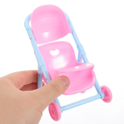 Toyvian 2 Stück Kinderwagen Puppenwagen Puppenzubehör Puppenbuggy Puppenwagen Buggy Puppenkinderwagen Puppenwagen Kutsche Puppen Travel System Kunststoff – Bild 8