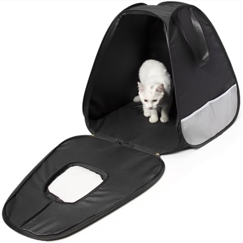 XingYunEr Caixa de areia portátil grande para gatos, atualizada, caixa de areia portátil para gatos