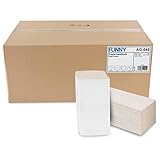 Funny Papierhandtuch, 1-lagig, ZZ/V Falz, 25x23 cm, grau, 1er Pack (1 x 6 Stück)