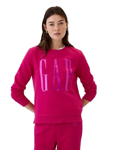 Gap 540907 Womens Logo Crewneck Sweatshirt Bright Beet M cover
