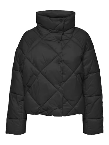 ONLY Damen Onlcarol Puffer Bf Otw Quilted Jacket, Schwarz, M EU