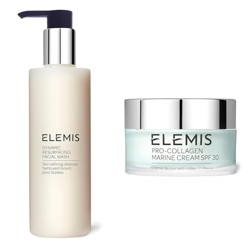 ELEMIS Dynamic Resurfacing Facial Wash and Pro-Collagen Marine Cr...