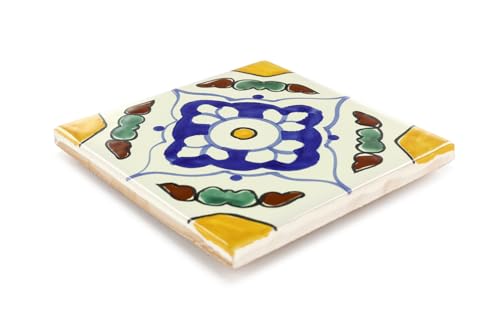 Box of 45-4¼ x 4¼ Guadalajara - Talavera Mexican Ceramic Tiles