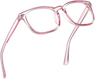 Epova TR90 Blue Light Blocking Glasses for Women and Men-Lightweight Computer/Reading/Gaming/TV/Phones Glasses-Anti Eyestrain & UV Glare, Classic Square Eyeglasses Frame with Case, Amber Leopard