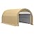 Outsunny 10' x 16' Carport, Heavy Duty Portable Garage Storage Tent with Large Zippered Door, Anti-UV PE Canopy Cover for Car, Truck, Boat, Motorcycle, Bike, Garden Tools, Outdoor Work, Beige